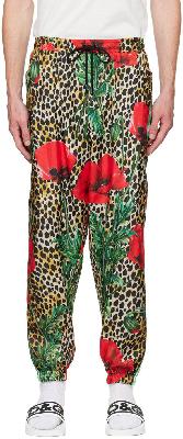 Dolce & Gabbana Multicolor Poppy & Ocelot Lounge Pants