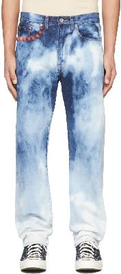 Doublet Blue Recycle Punk Jeans