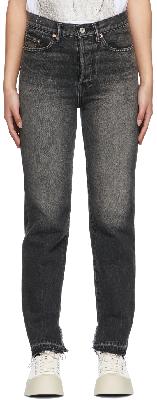 Doublet Black Recycled Straight-Leg Jeans