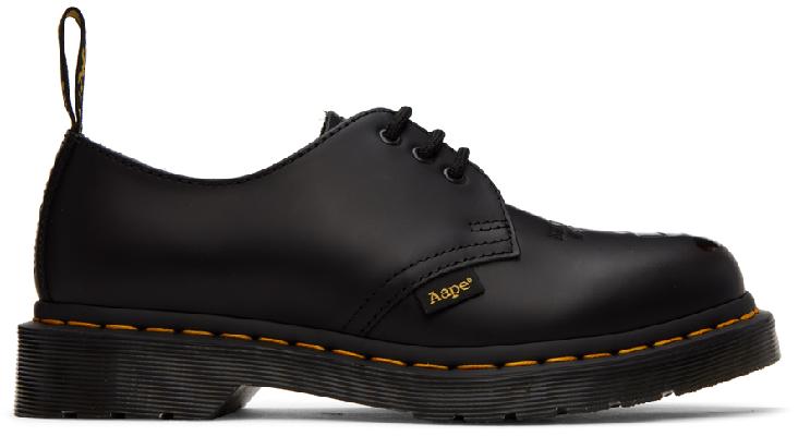 Dr. Martens Black AAPE By A Bathing Ape Edition 1461 Oxfords