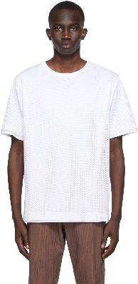 Dries Van Noten White Hert Mesh T-Shirt