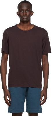 Dries Van Noten Burgundy Light Simple T-Shirt
