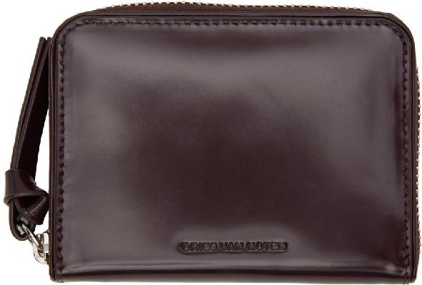 Dries Van Noten Brown Leather Wallet