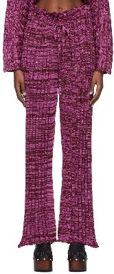 Eckhaus Latta Pink Cotton Lounge Pants