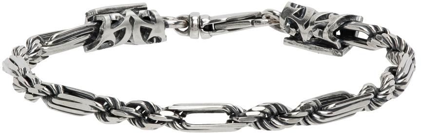 Emanuele Bicocchi Silver Double Link Bracelet