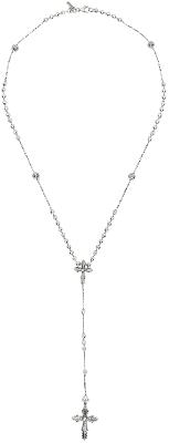 Emanuele Bicocchi Silver Gothic Rosary Necklace