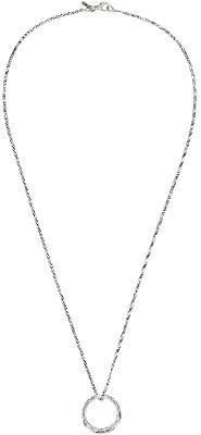 Emanuele Bicocchi Silver Flame Ring Necklace