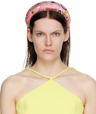 Emilio Pucci Pink Recycled Polyester Headband
