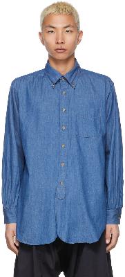 Engineered Garments Blue Cotton Denim Shirt