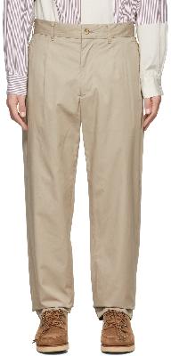Engineered Garments Beige Cotton Twill Andover Trousers