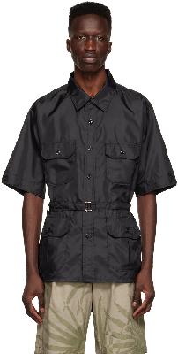 Engineered Garments Black Polyester Shirt