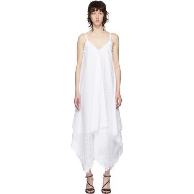 Erdem White Eyelet Feliza Waterfall Dress