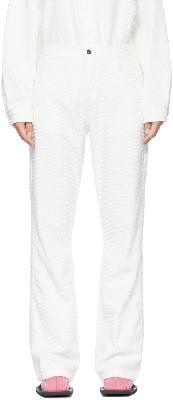 ERL White Corduroy Jeans