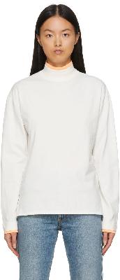 ERL White & Orange Layered High Neck Long Sleeve T-Shirt