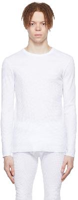 ERL White Cotton Long Sleeve T-Shirt