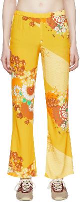 ERL Yellow Viscose Trousers