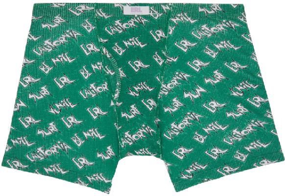 ERL Green Cotton Boxers