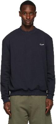 Ermenegildo Zegna Navy Essential Logo Sweatshirt