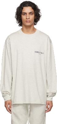 Essentials Off-White Logo Long Sleeve T-Shirt