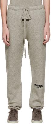 Essentials Gray Straight Lounge Pants