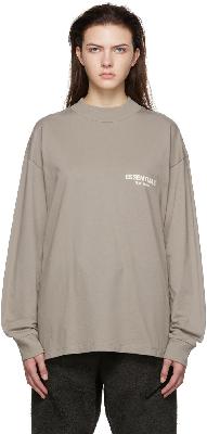 Essentials Taupe Cotton T-Shirt