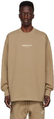 Essentials Tan Cotton Sweatshirt