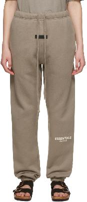 Essentials Taupe Cotton Lounge Pants
