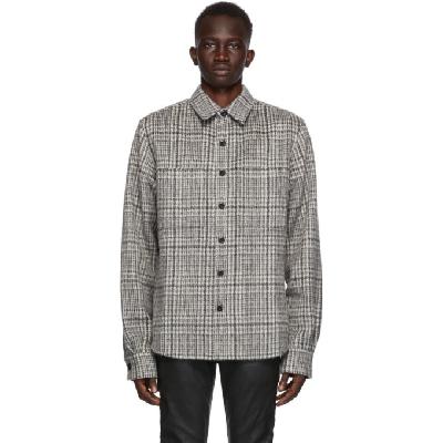 Faith Connexion SSENSE Exclusive Grey Wool & Mohair Checkered Shirt