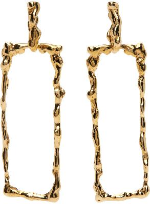 FARIS Gold Lava Drop Earrings