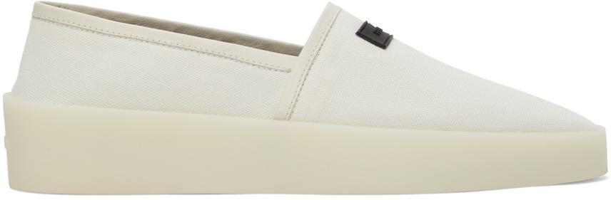 Fear of God White Canvas Espadrille Sneakers