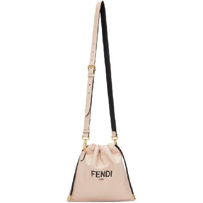 Fendi Pink Drawstring Logo Bag