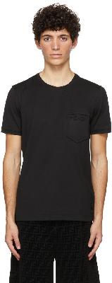 Fendi Black Trompe L'Oeil T-Shirt
