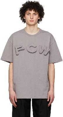 Feng Chen Wang Grey 3D Logo T-Shirt