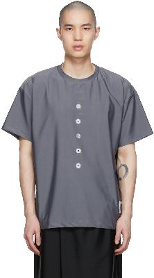 Fumito Ganryu Grey Polyester T-Shirt