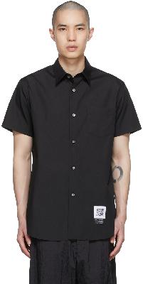 Fumito Ganryu Black Polyester Shirt