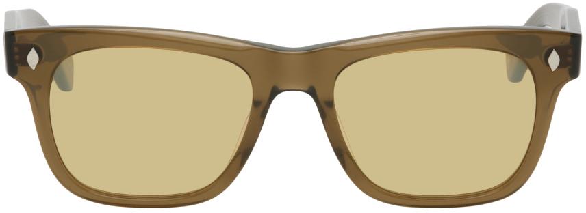 Garrett Leight Brown Troubdour Sunglasses