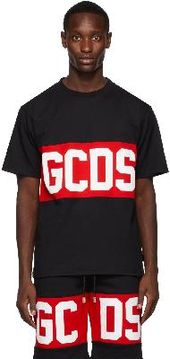 GCDS Black & Red Logo Band T-Shirt