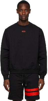 GCDS Black Basic Logo Sweatshirt