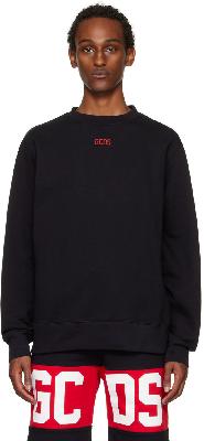 GCDS Black Basic Sweatshirt