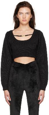 GCDS Black Cropped Sweater