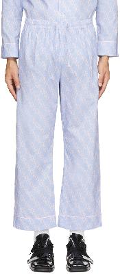 Georges Wendell Blue & Pink Logo Lounge Pants