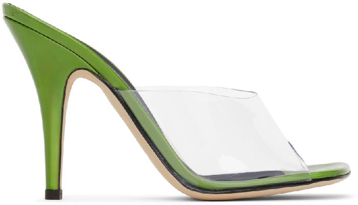 Giuseppe Zanotti Green Curvy 105mm Heeled Sandals