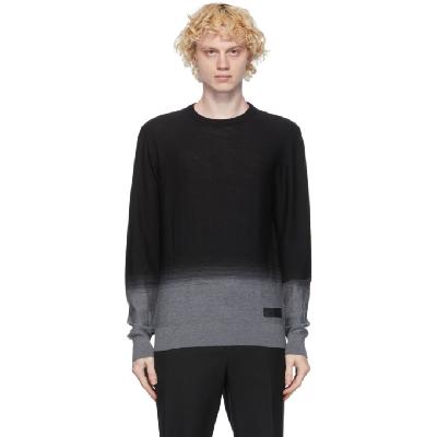 Givenchy Black & Grey Gradient Wool Sweater