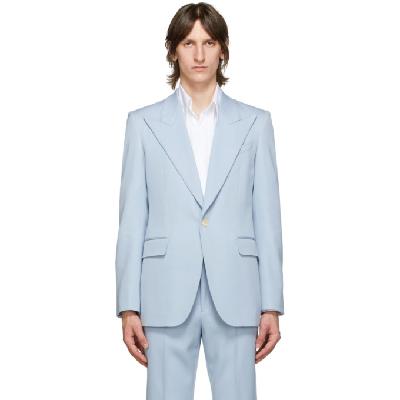 Givenchy Blue Wool Classic Fit Blazer