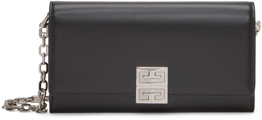 Givenchy Black 4G Chain Wallet Bag