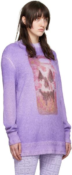 Givenchy Purple Josh Smith Edition Mohair Sweater