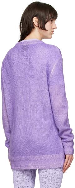 Givenchy Purple Josh Smith Edition Mohair Sweater