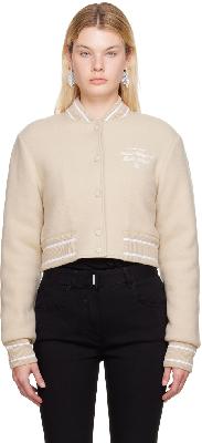 Givenchy Beige Short Bomber Jacket