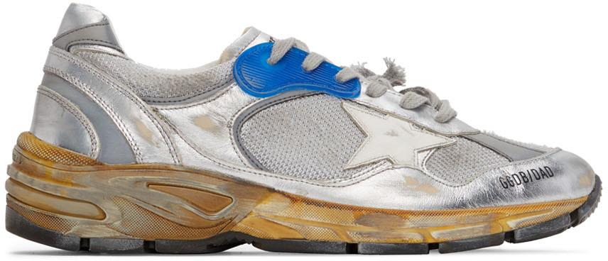 Golden Goose Silver Dad-Star Sneakers