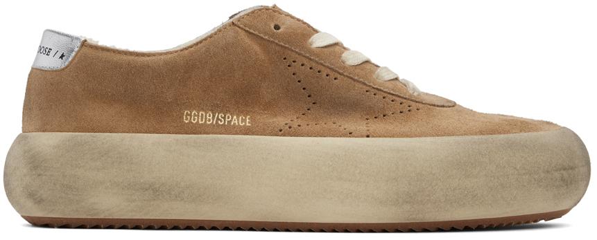 Golden Goose SSENSE Exclusive Brown Space-Star Sabot Sneakers